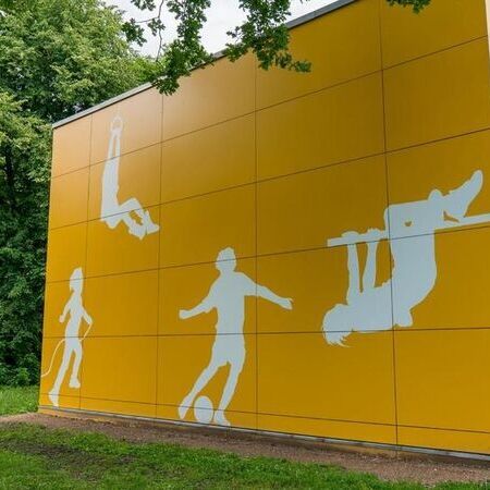 Folierung einer Turnhalle